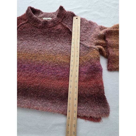 Natural Life Sweater Womens XL Multicolor Long Sleeves Ombre Fuzzy Pink - Picture 4 of 12